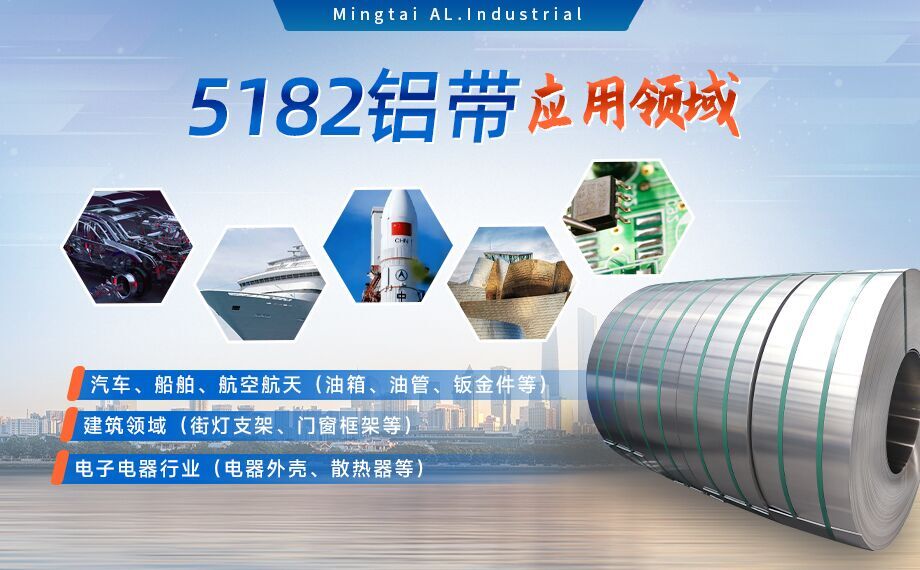 国标5182-O态铝板_5182氧化拉伸不变形铝板-5182-O态复合铝带明泰可以分切